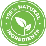 100% natural ingredients roundel